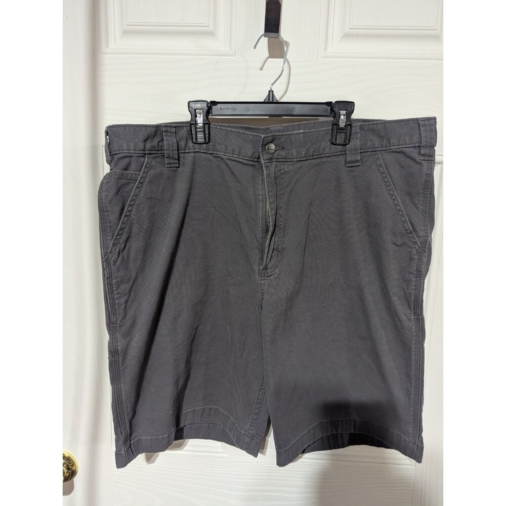 Carhartt Rugged Flex Relaxed Fit Canvas Work Shorts Men's Size 40 Grey